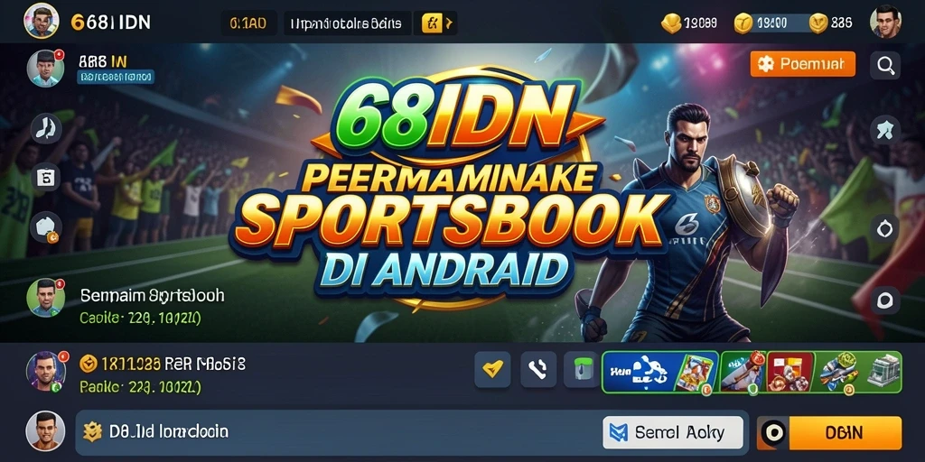Tampilan pengguna dari antarmuka taruhan Sportsbook 68IDN.