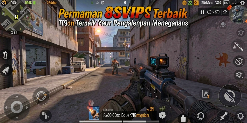 Tampilan gameplay seru dari 8SVIP dalam mode TPS.