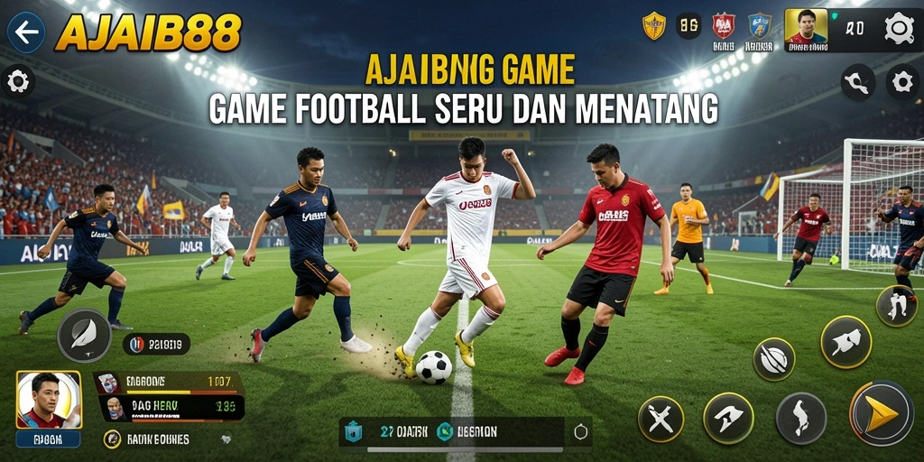 Screenshot gameplay AJAIB88 dengan aksi seru di lapangan.