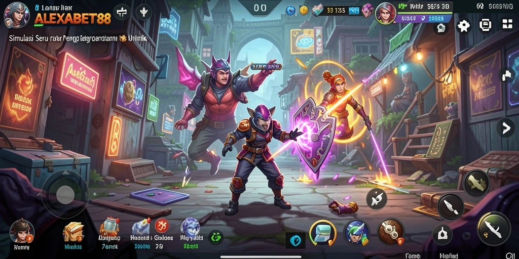 Tampilan gameplay ALEXABET88 yang memukau dan interaktif.