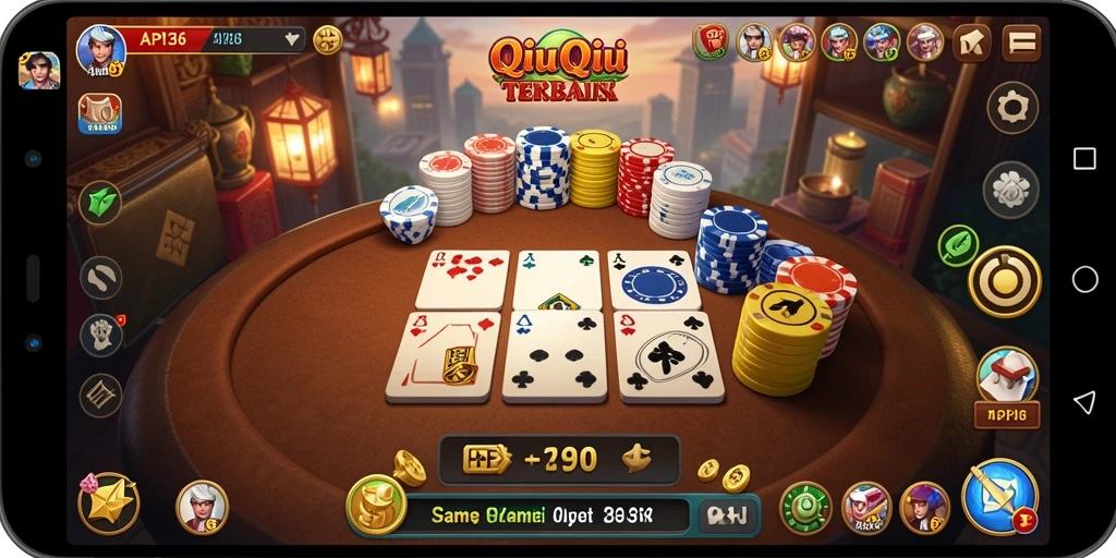 Gameplay seru dan adiktif dalam API36 QiuQiu.