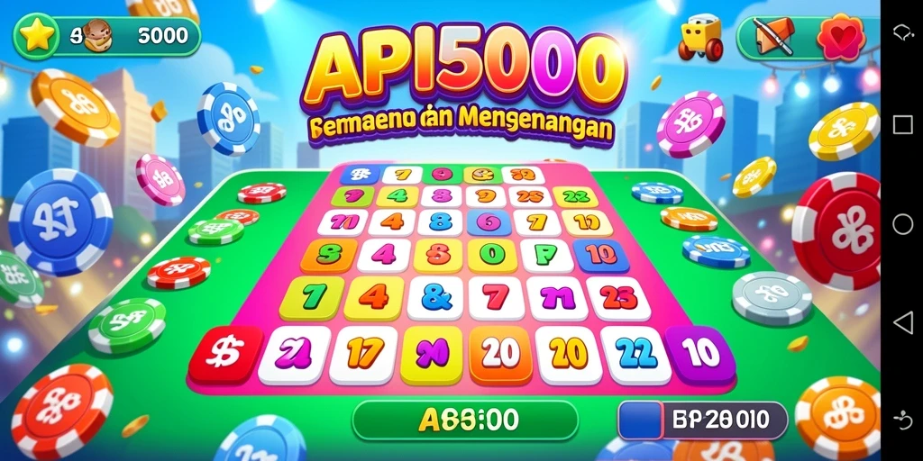 Gambaran utama gameplay seru API5000 Bingo.