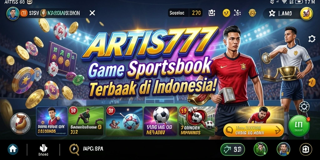 Tampilan menarik ARTIS777 dengan berbagai pilihan taruhan olahraga.