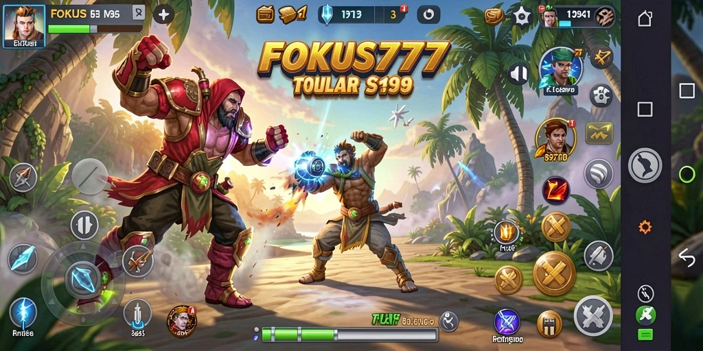 Tampilan gameplay FOKUS777 yang menarik dan dinamis.