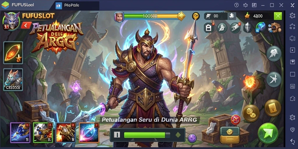 Gameplay ARPG FUFUSLOT yang menarik dan penuh aksi.