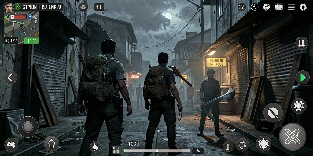 Tangkapan layar gameplay GTPIDN menampilkan suasana Horror yang mencekam.