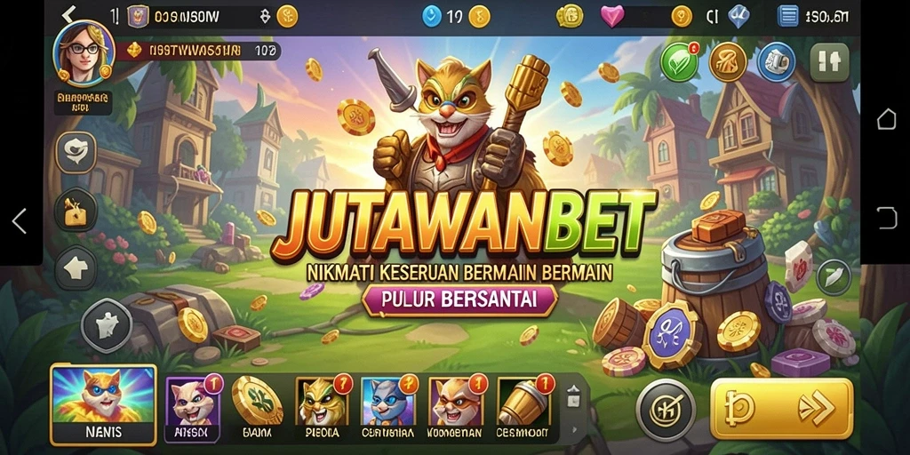 Tangkapan layar gameplay JUTAWANBET yang menarik dan penuh warna.