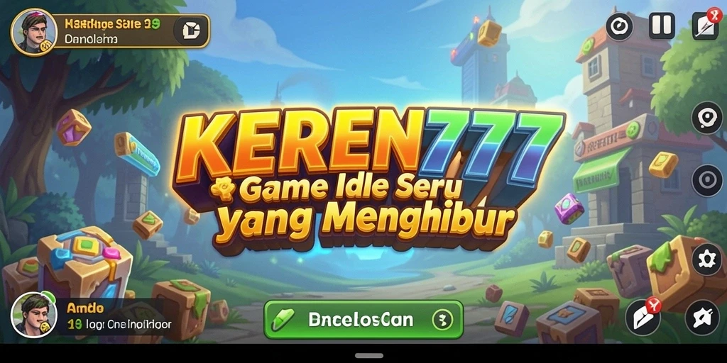Screenshot gameplay KEREN777 menampilkan aksi seru dalam permainan Idle.