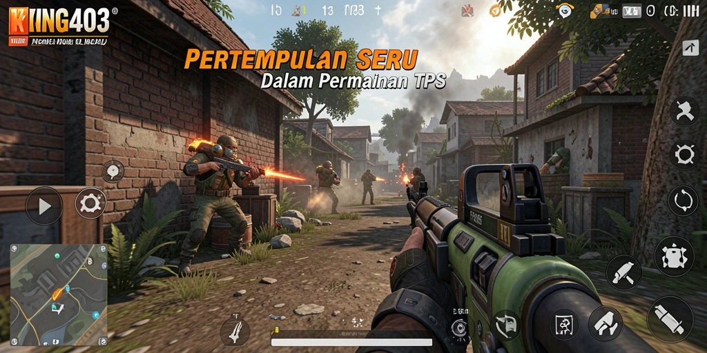 Tampilan gameplay mendebarkan dari KING403 dengan pertempuran intens.