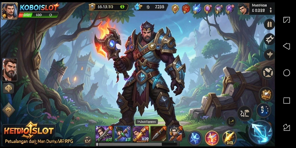 Tampilan gameplay ARPG yang menegangkan di KOBOISLOT.