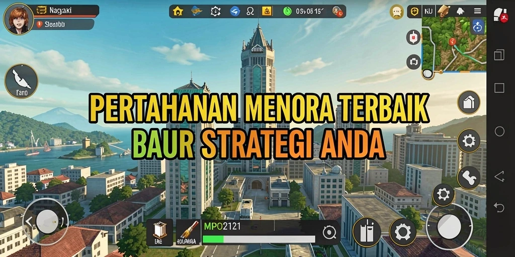 Tampilan menarik dari gameplay Tower Defense yang mendebarkan.
