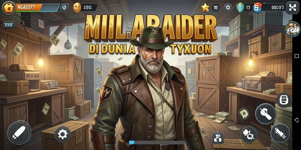Tampilan gameplay NGASO77 menunjukkan keseruan dalam membangun bisnis.