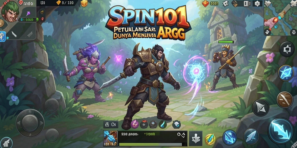 Screenshot gameplay ARPG SPIN101 yang menarik dan penuh aksi.