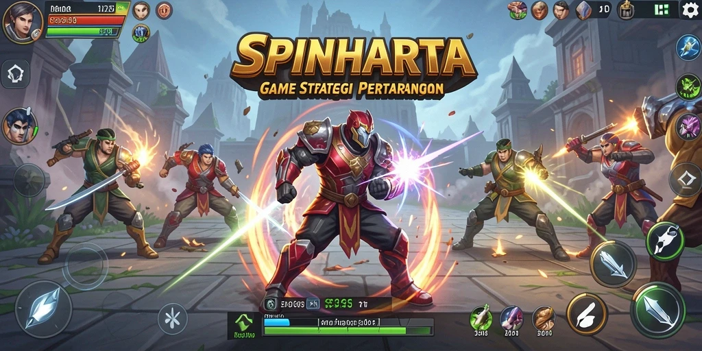 Tampilan gameplay menarik dari SPINHARTA yang membutuhkan strategi.