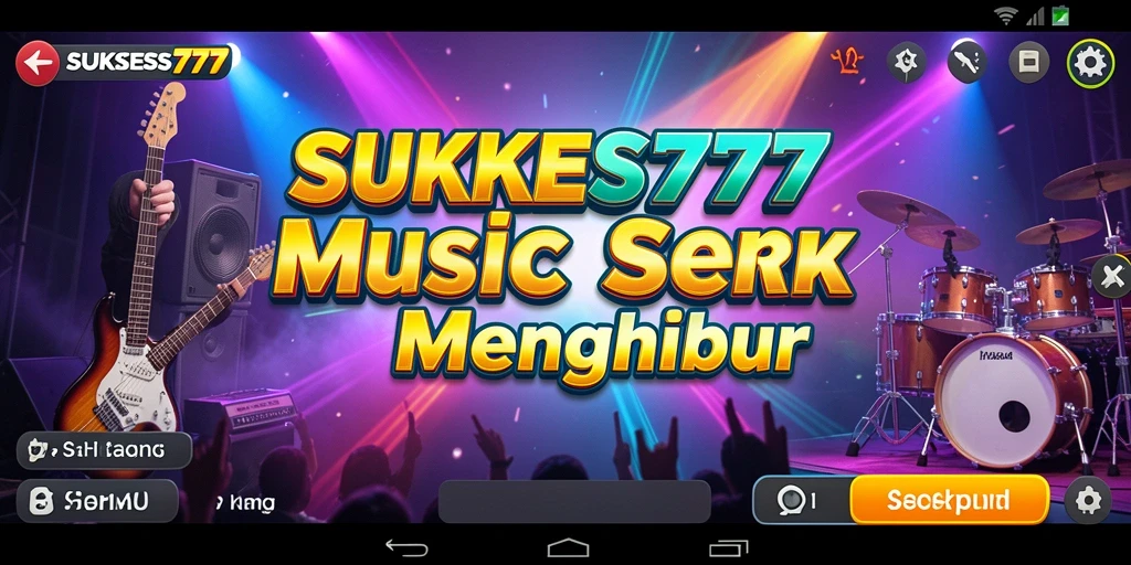 Screenshot gameplay dari SUKSES777, menunjukkan pengalaman bermain musik yang seru.