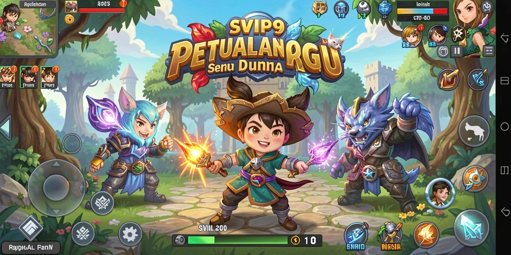 Tampilan gameplay seru dalam SVIP9 dengan pertarungan mendebarkan.