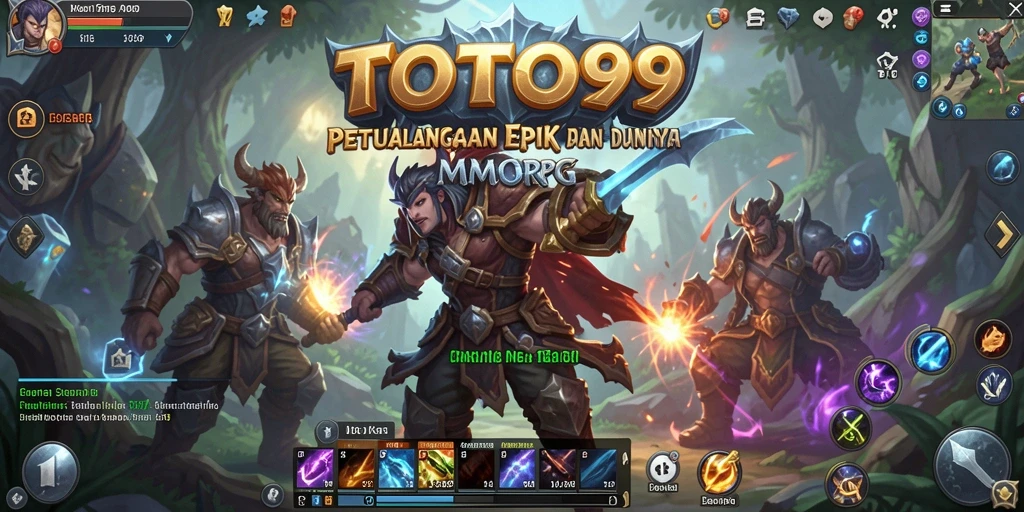 Screenshot TOTO99 menampilkan aksi seru dalam gameplay MMORPG.